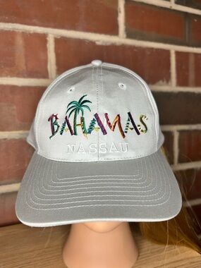 Gray Embroidered Bahamas Nassau Baseball Cap